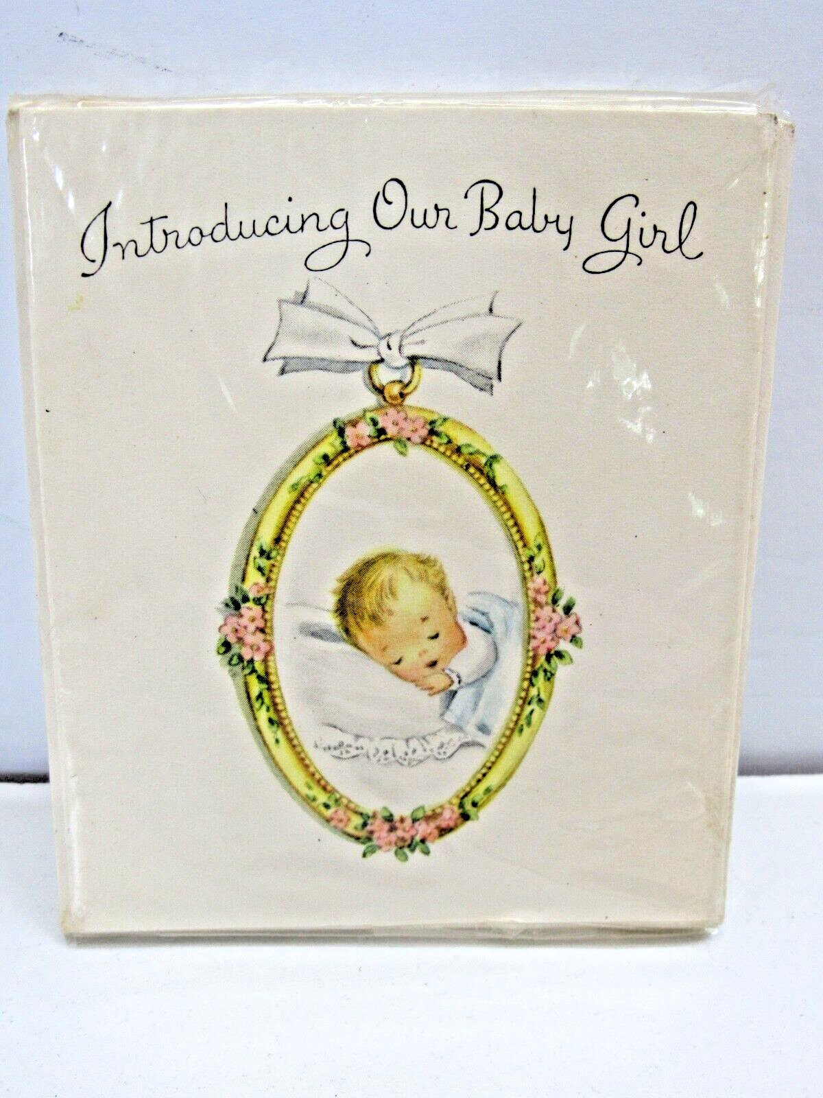 95 Vintage Baby Birth Announcement Cards  W/ Envelops 3 3/4\