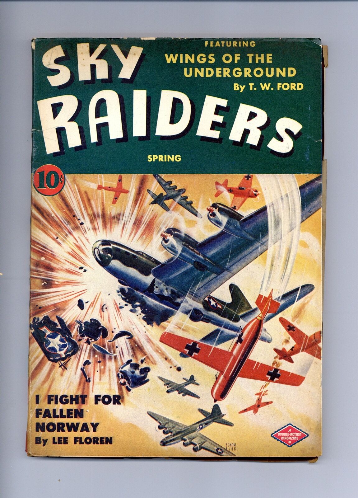 Sky Raiders Pulp Mar 1944 Vol. 2 #3 VG Low Grade