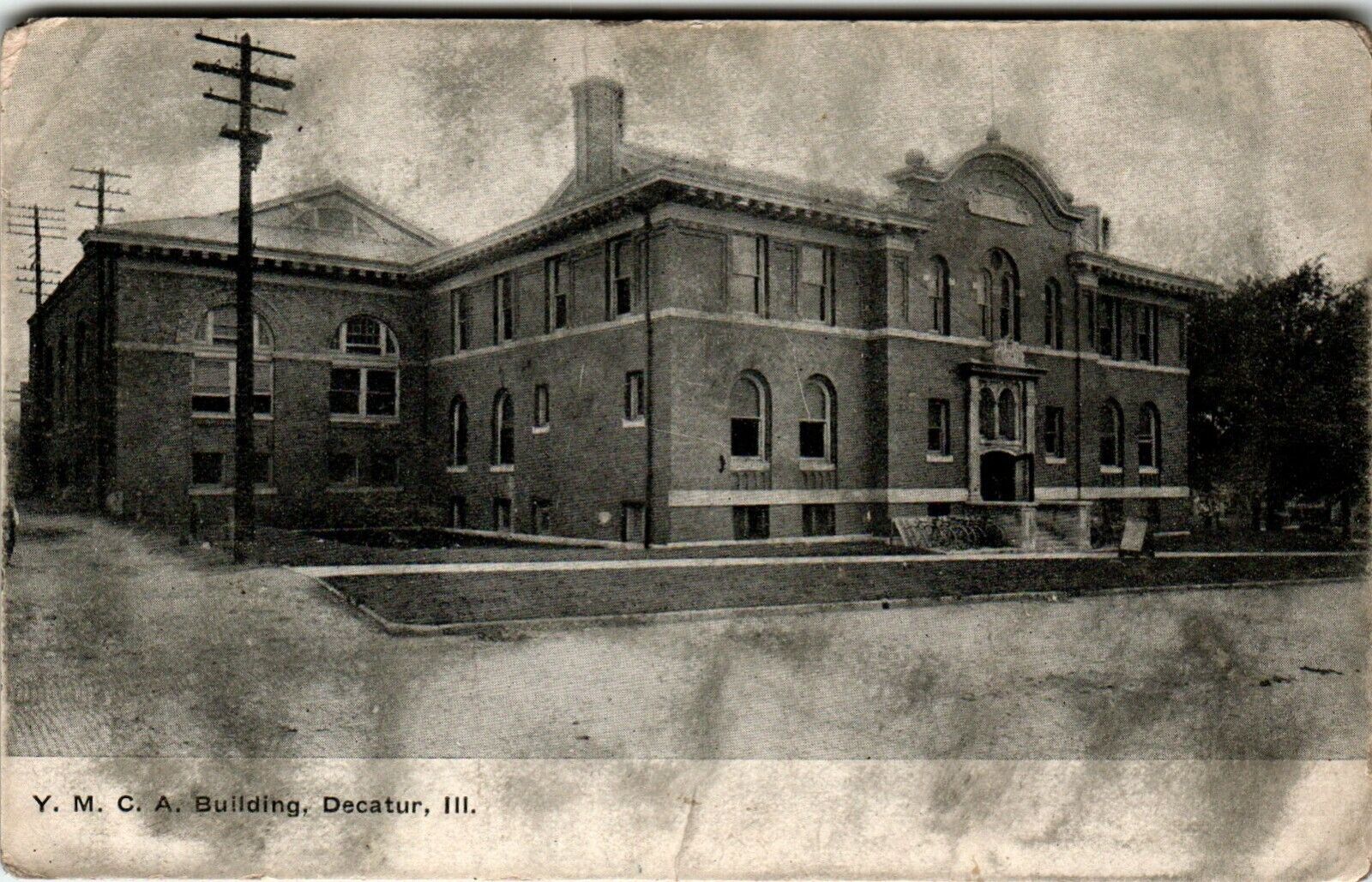 Y. M. C. A Building Decatur, Illinois Postcard