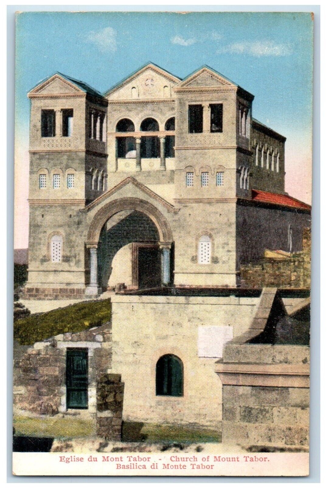 c1910\'s Church Of Mount Tabor Basilica Di Monte Tabor Palestine Israel Postcard