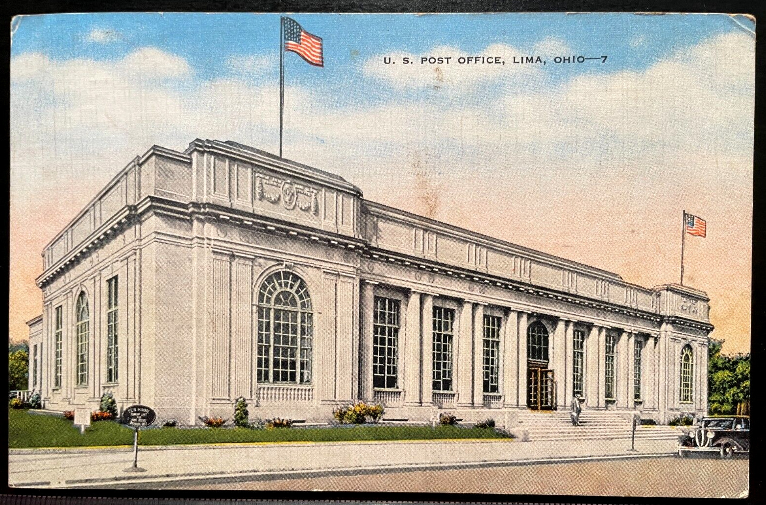 Vintage Postcard 1958 U.S. Post Office, Lima, Ohio (OH)