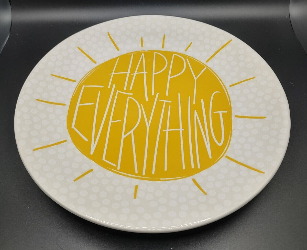 HAPPY EVERYTHING Laura Johnson Coton Colors Plate Hard to Find Yellow Sunshine
