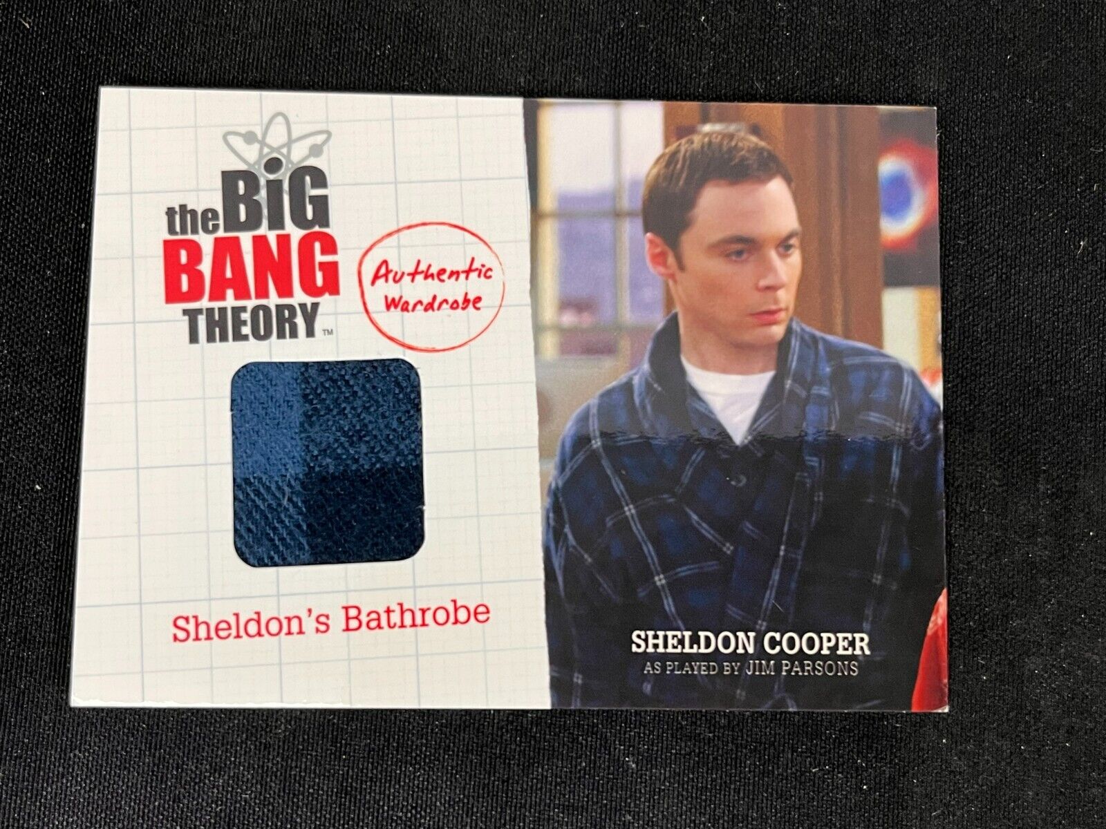 2012 Cryptozoic Big Bang Theory Sheldon Cooper Jim Parsons M1 Patch Card AA