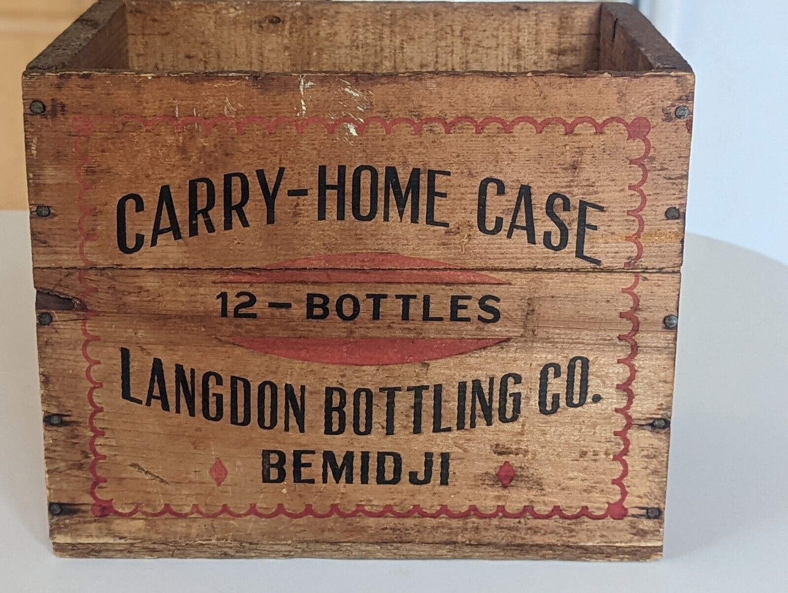 ***RARE*** Small Langdon Bottling Bemidji Minnesota Minn MN Bottle Soda Crate 