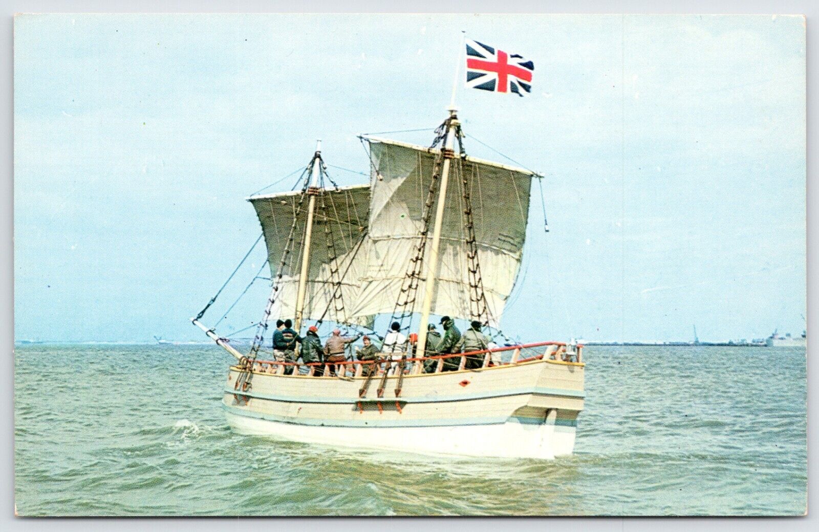 Postcard Discovery II, Ship Replica, Smallest Of The Three That Arrived Unposted