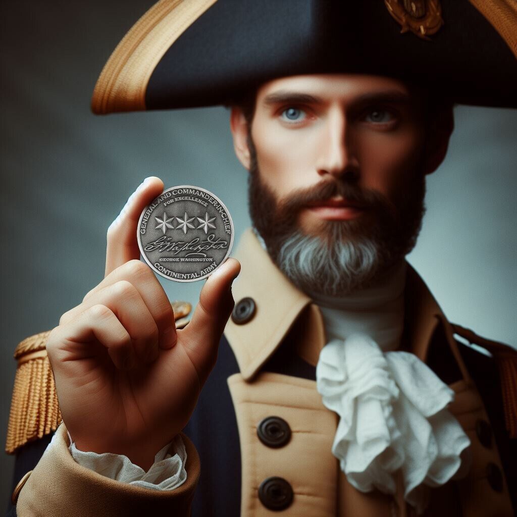 George Washington General and Commander-in-Chief Continental Army Challenge Coin