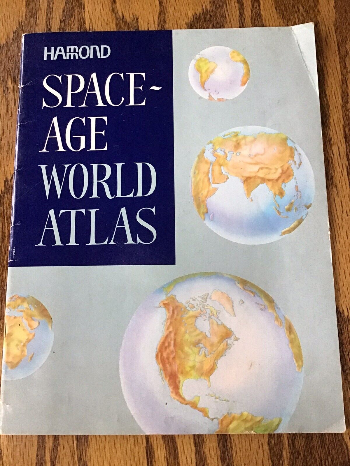 Vintage Space Age World Atlas