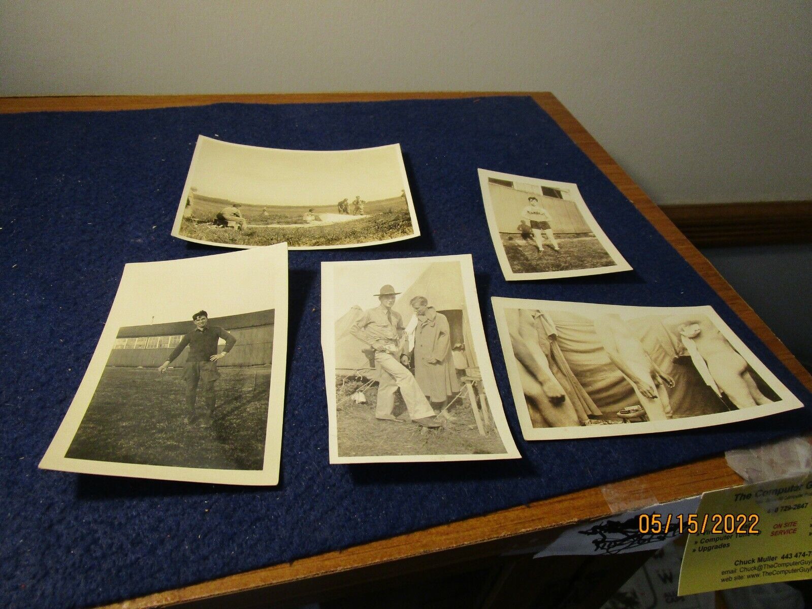 1920\'s Langley Army Air Corps Military Aviation  Troops Photo Lot Lot #4