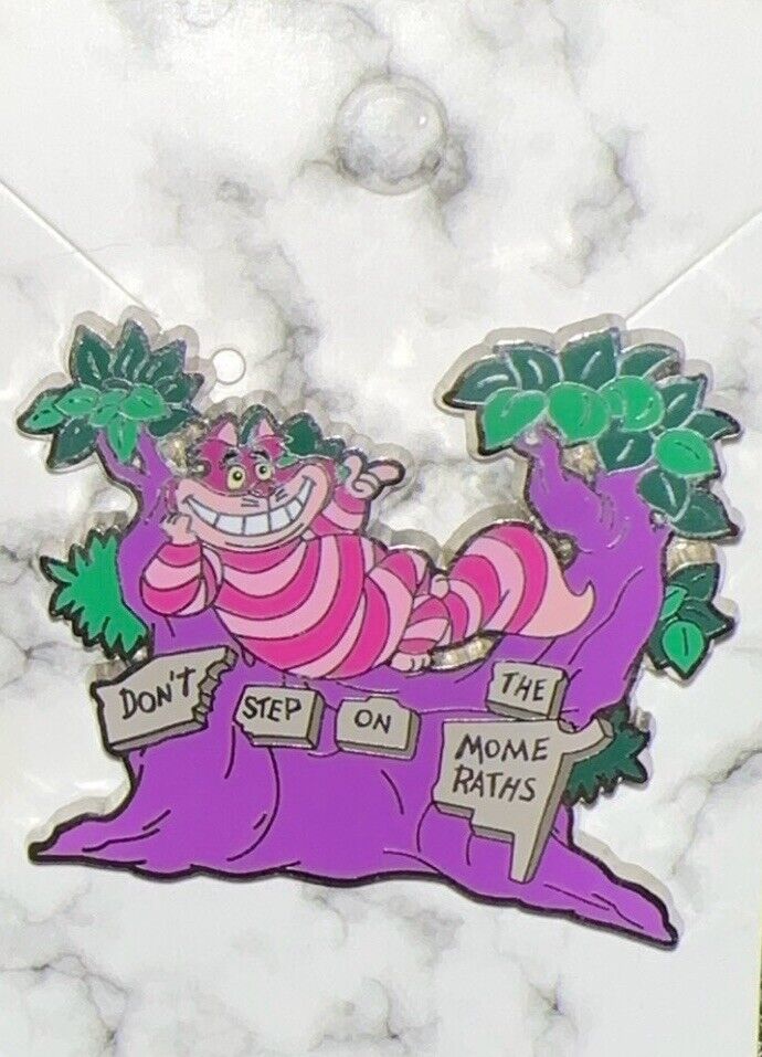 Alice In Wonderland Don’t Step On The Mome Rates Cheshire Cat Pin