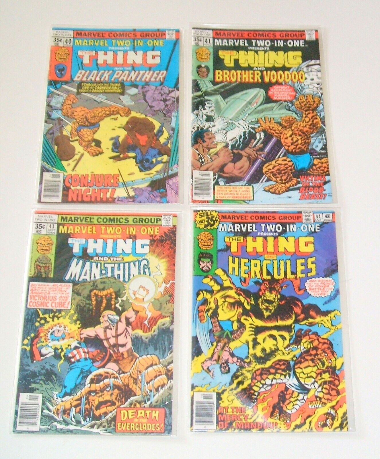 Marvel Comics Group Two-in-One The Thing Lot of 4 #40  #41  #43 #44