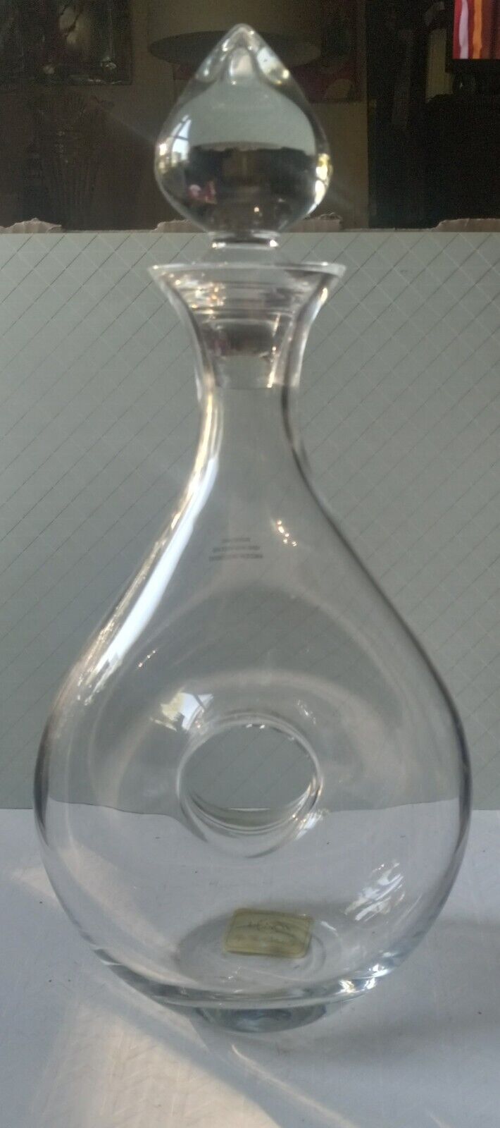 Lenox Clear Glass Tuscany Classics Wine Decanter Liquor Pourer With Stopper