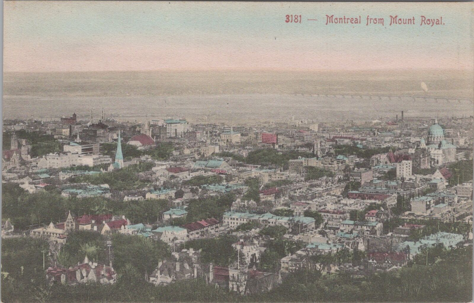 Montreal from Mount Royal Postcard