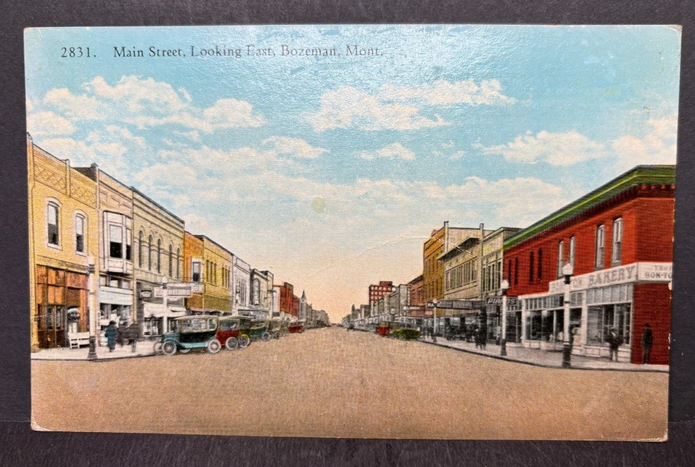Postcard Main Street Looking East Bozeman Montana