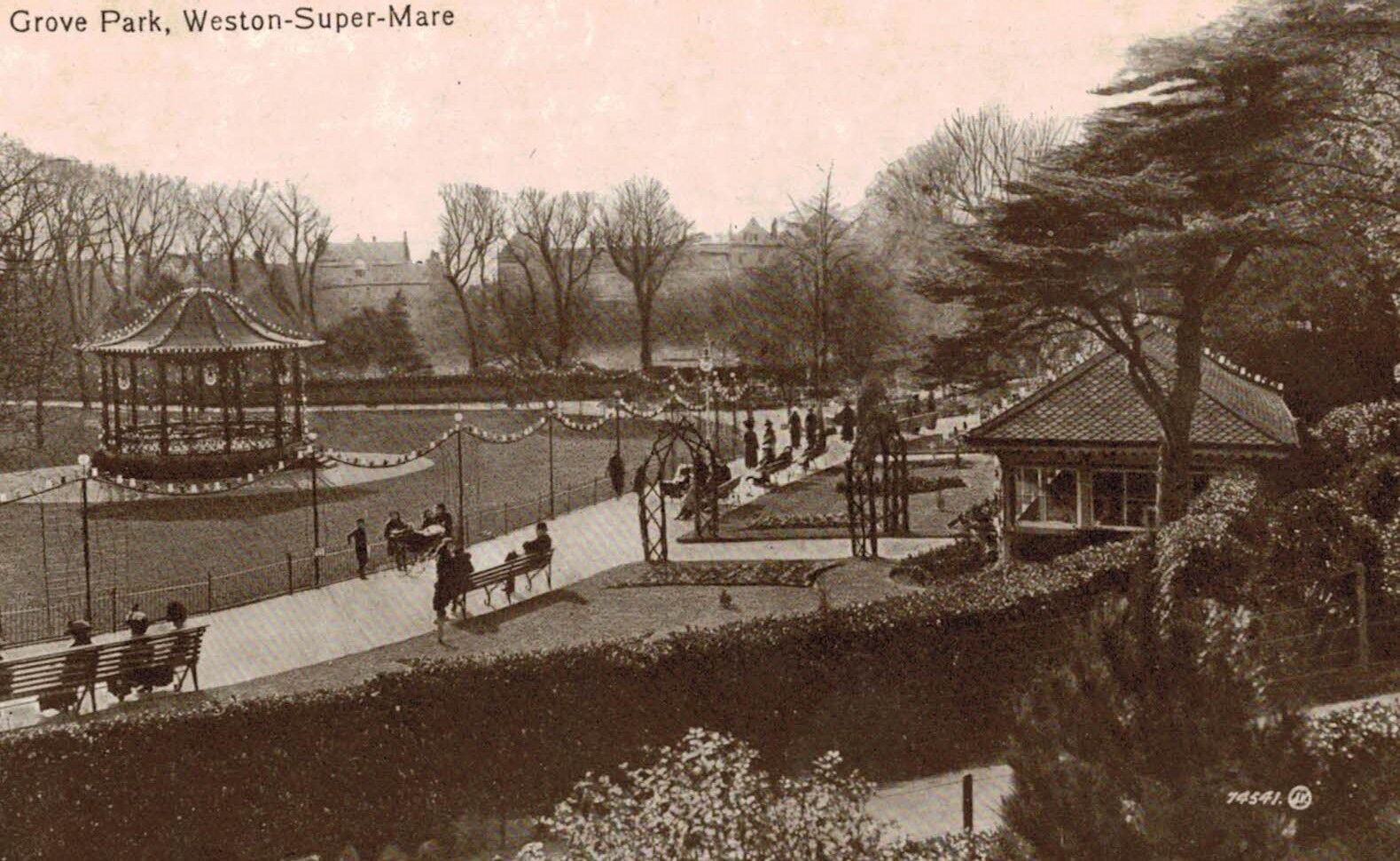 Weston-Super-Mare,U.K.Grove Park,Somerset,c.1909