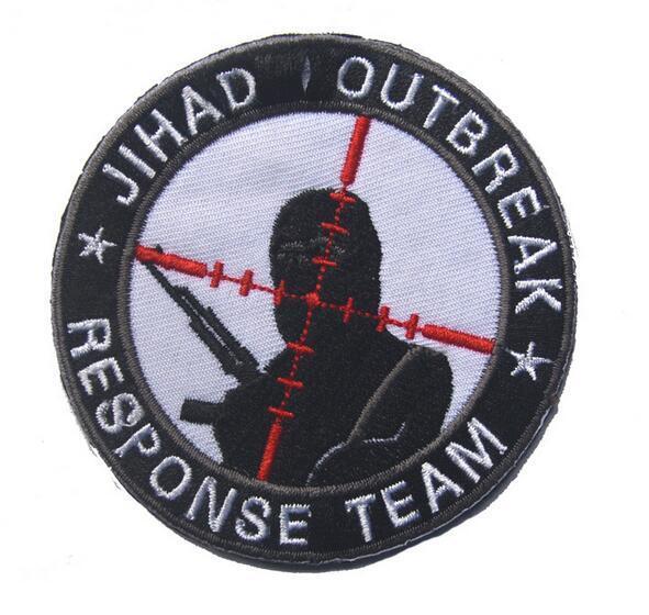 JIHAD OUTBREAK RESPONSE TEAM INFIDEL U.S. ARMY BADGE 3D MILITRAY PATCH #1