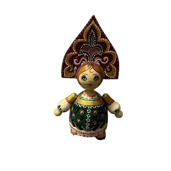 Russian Matryoshka Hand-Made Linden Wood Doll