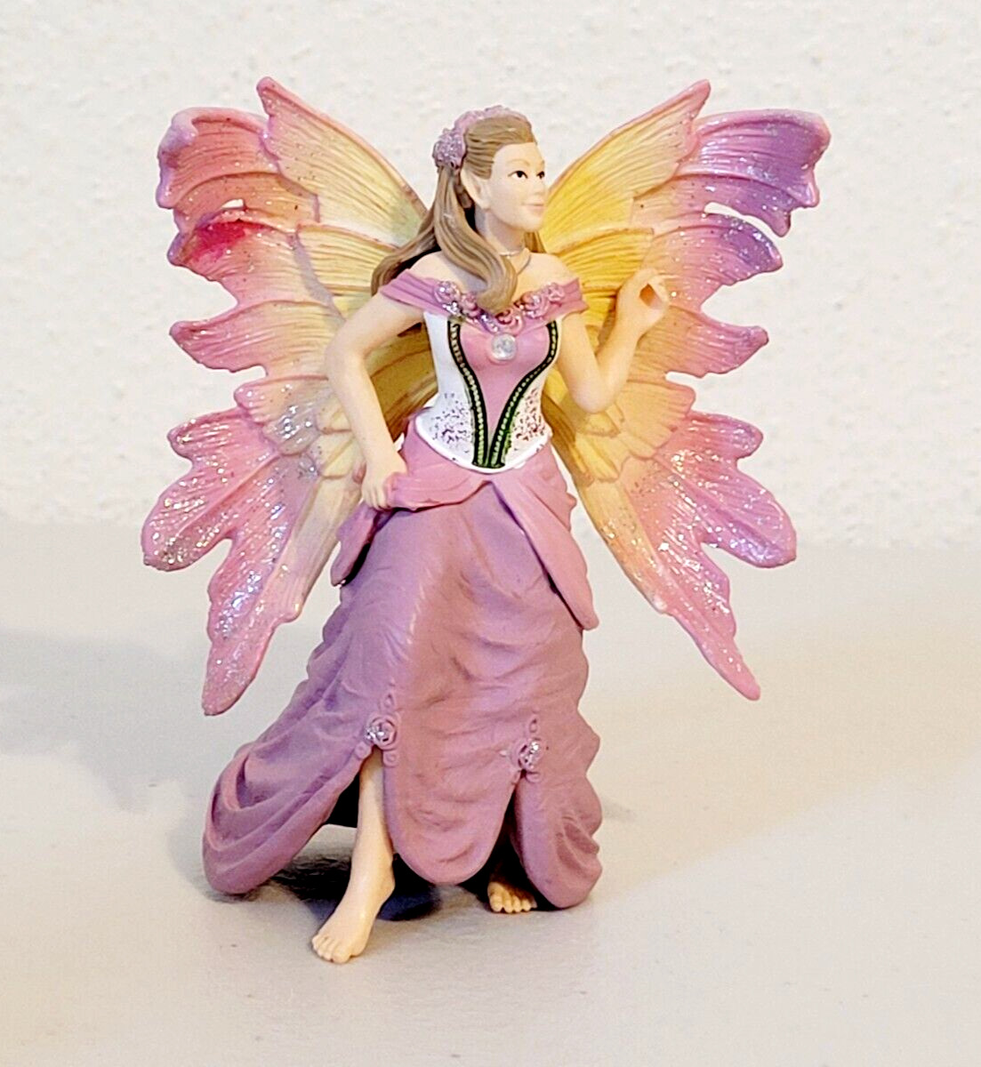 2014 Schleich Bayala FEYA Standing Festive Pink Fairy Elf Fantasy Figure