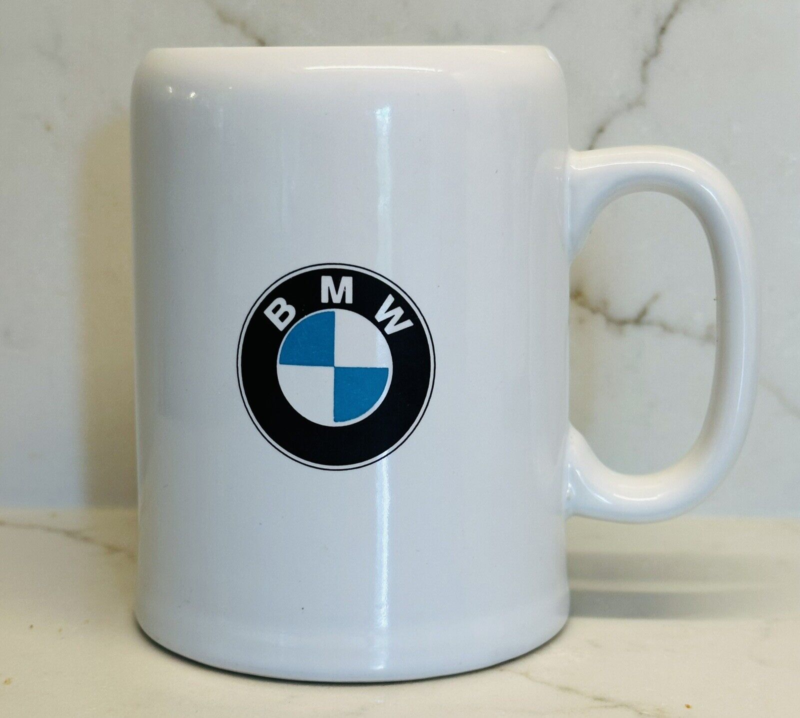 BMW Logo Coffee Mug White Glazed Ceramic 20oz