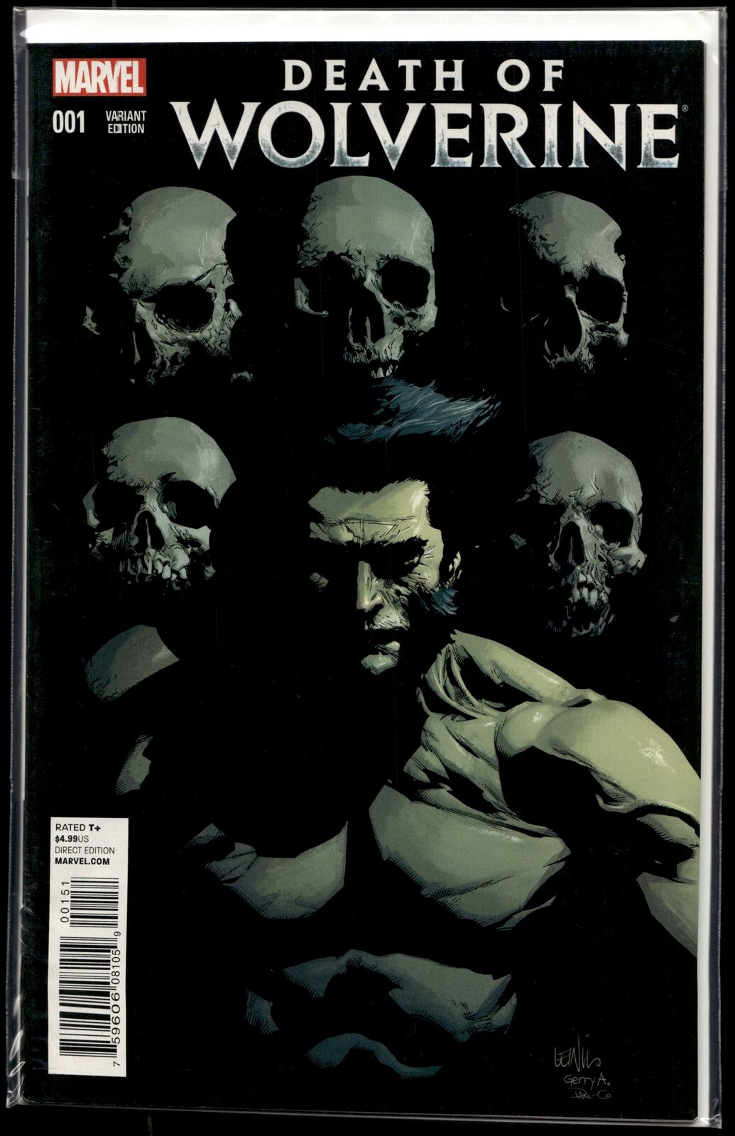 2014 Death of Wolverine #1 Yu Variant 1:50 Marvel Comic