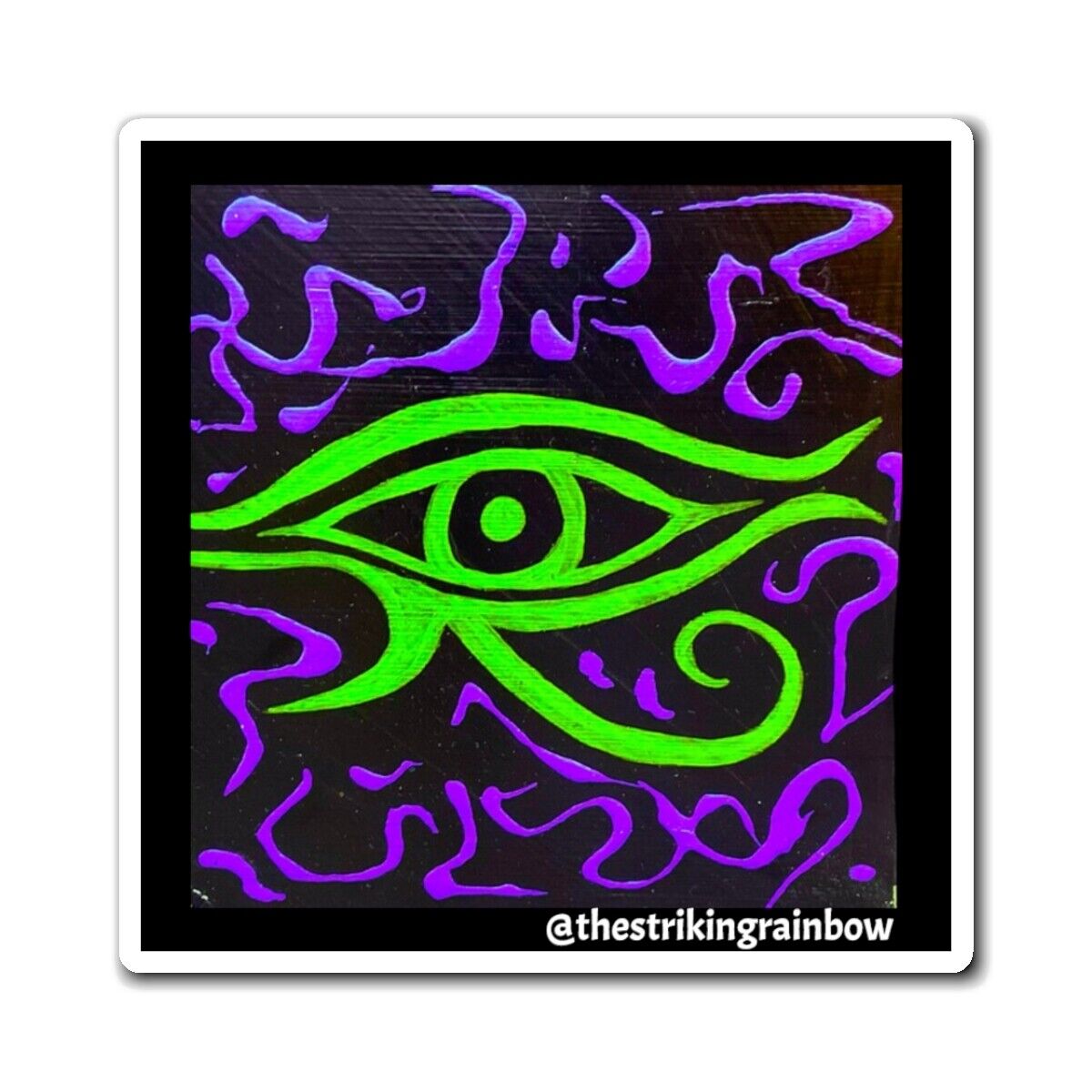 Eye of Ra Acrylic Digital Art Print Magnet