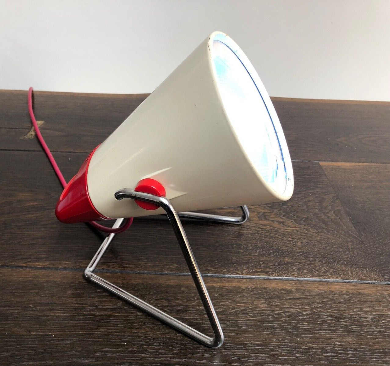 Rare Vintage Converted Philips Infraphil Heat Lamp - Now A Desk or Table Lamp
