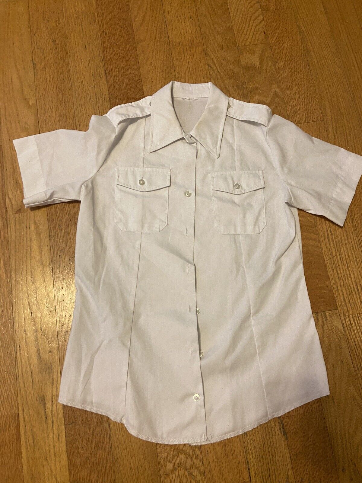 US Navy White Shirt Women's Short Half Sleeve Service Dress