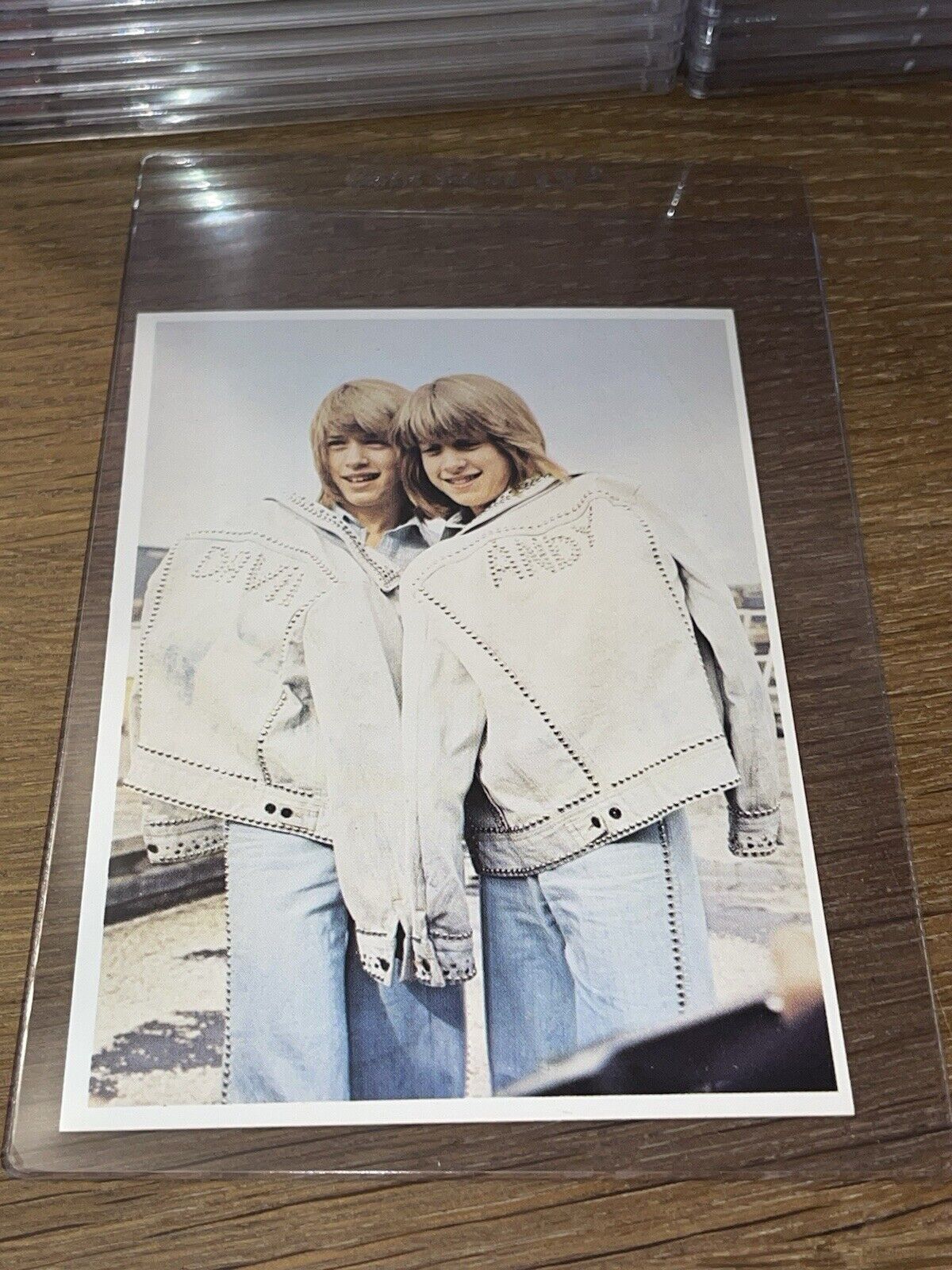 1974 Andy & David Williams Panini 🎥 Picture Music Card Pop Sticker Card RARE