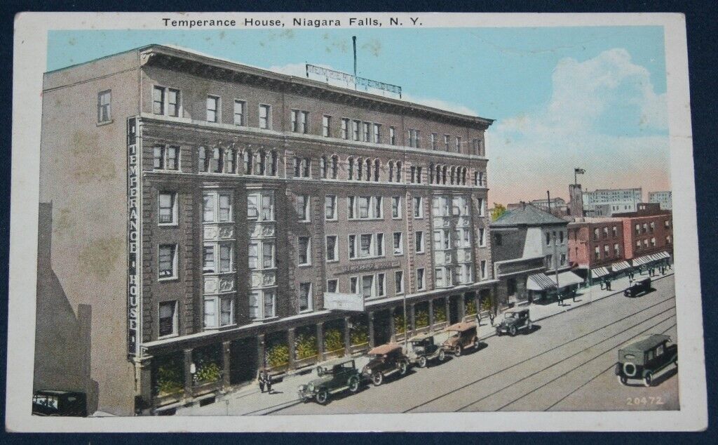 Temperance House, Niagara Falls, NY Postcard 
