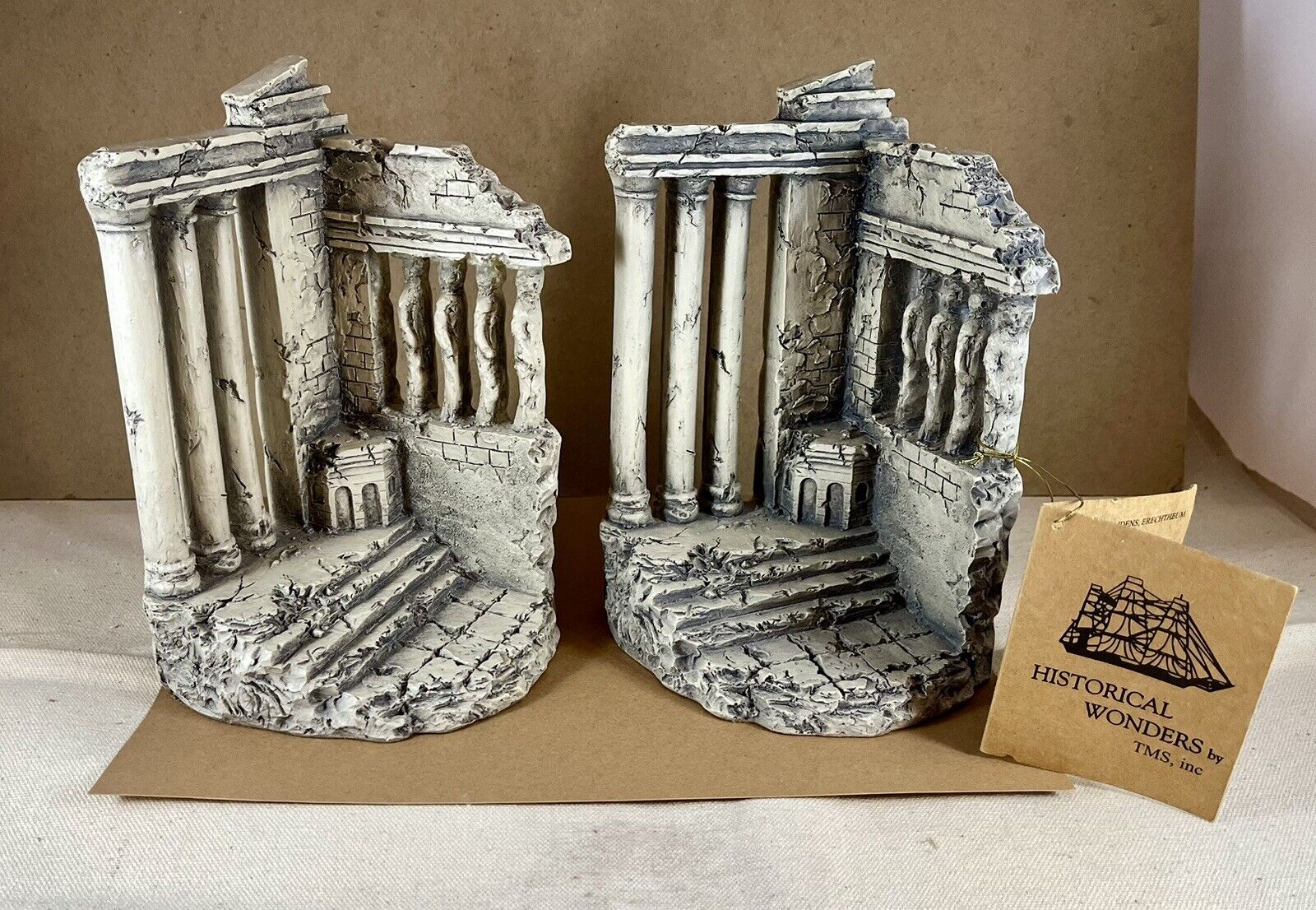 HISTORICAL WONDERS Greek Ruins Porch of the Maidens Erechtheum TMS 2002 Bookends