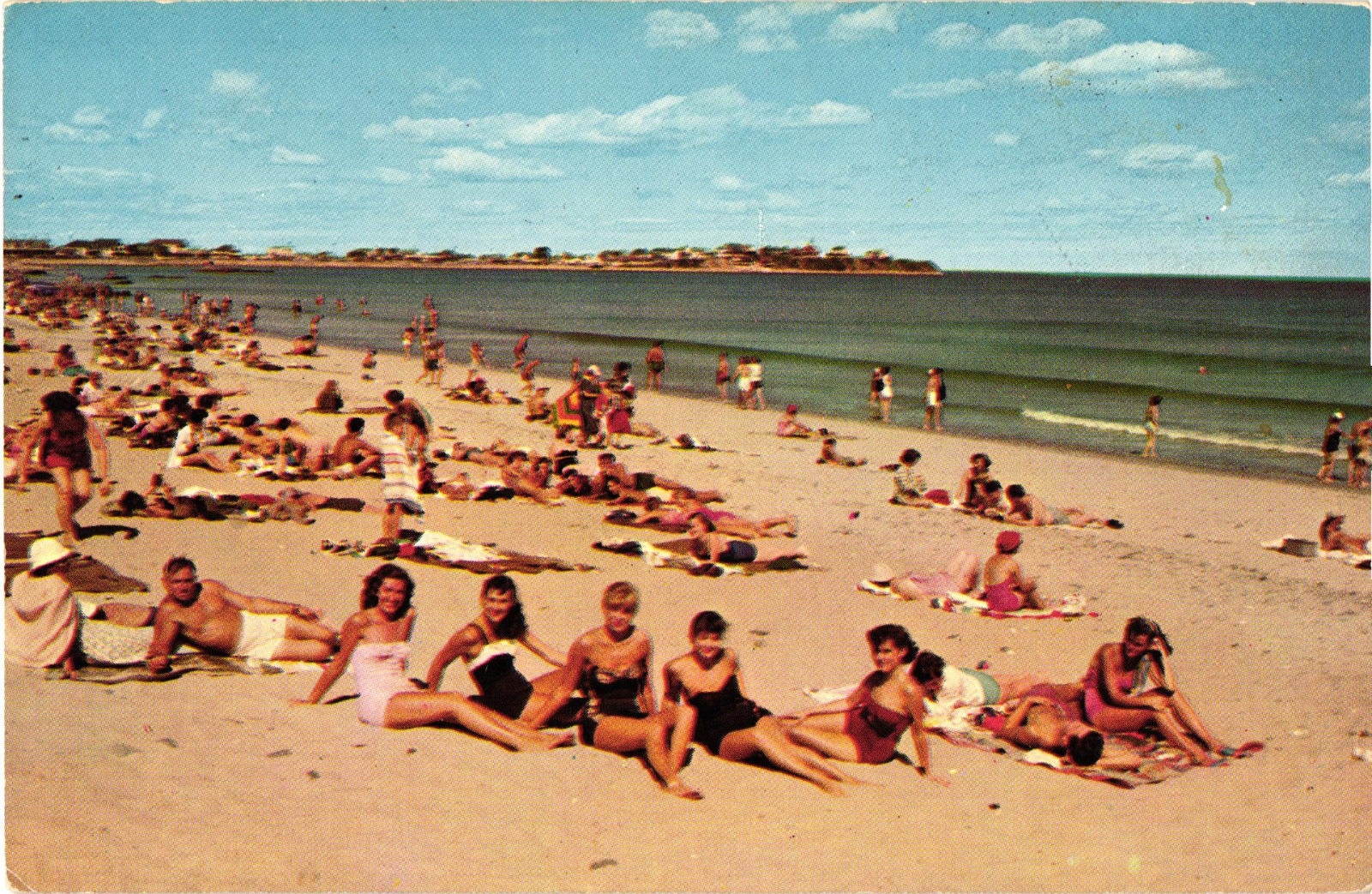 Greetings from Cawaja and Ardmore Beach 1957 Postcard Tiny, Ontario, Canada