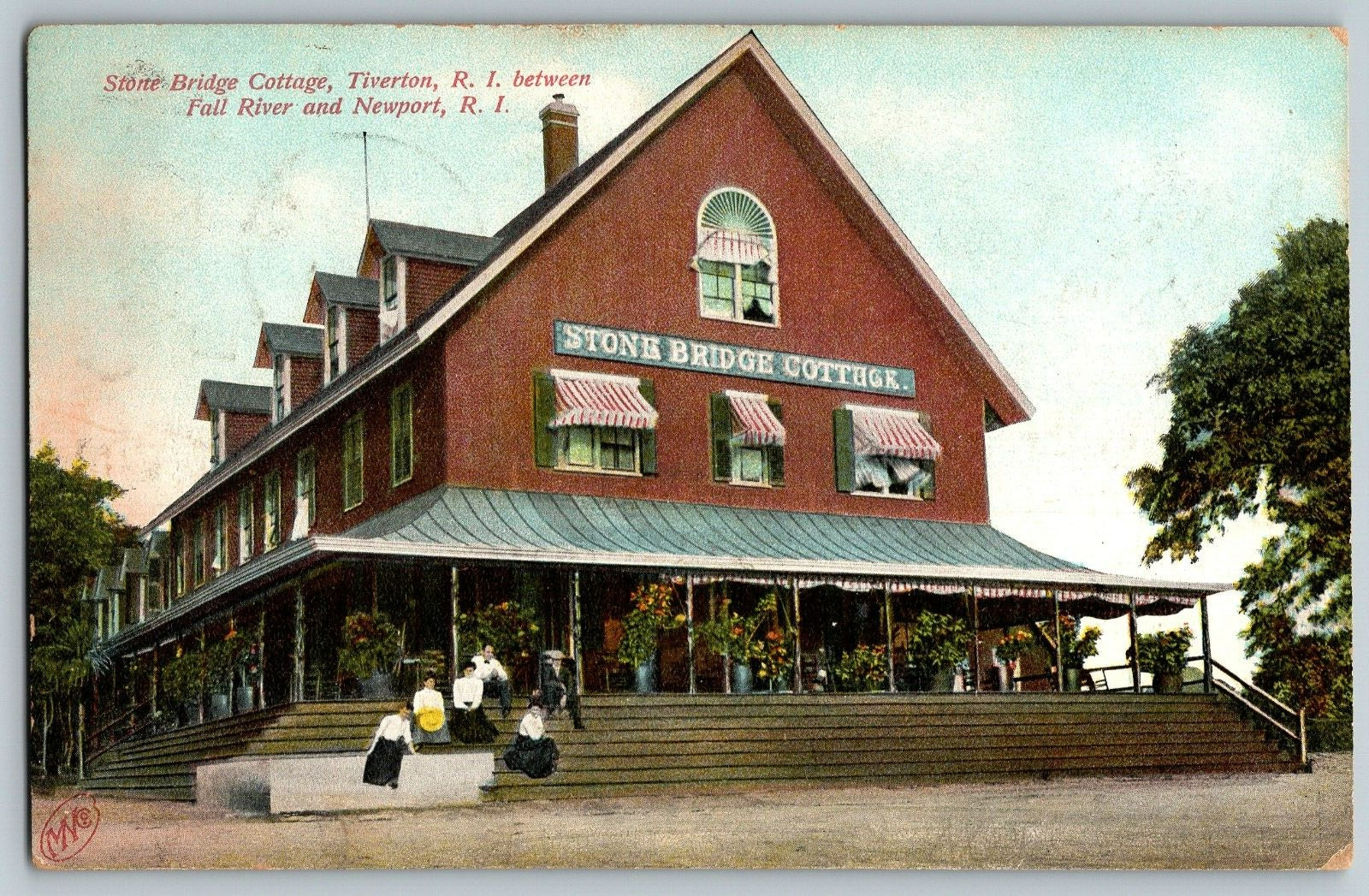 Newport, Rhode Island - Stone Bridge Cottage, Tiverton - Vintage Postcard