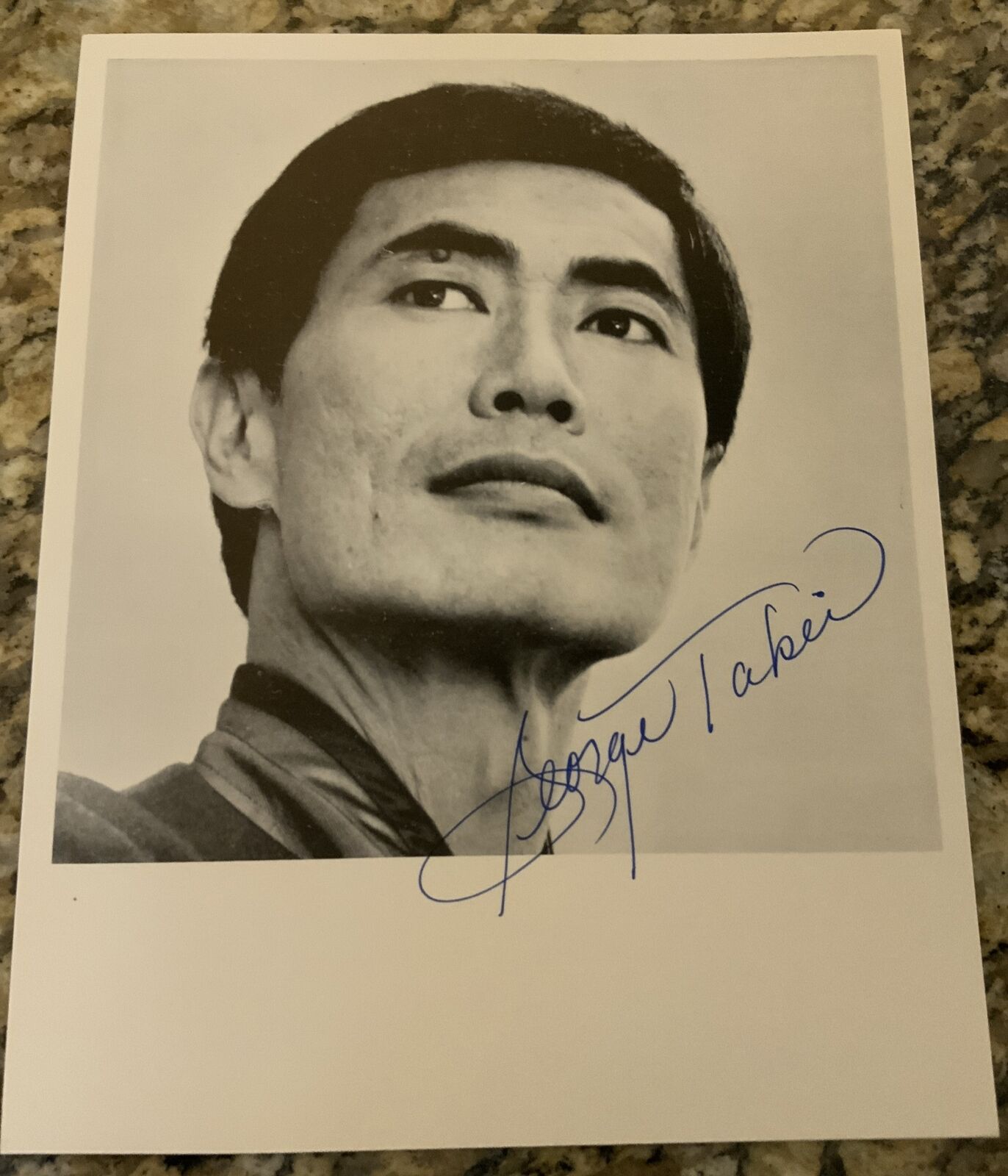 Vintage And Super Rare George Takei Signed Autograph picture photo Star Trek