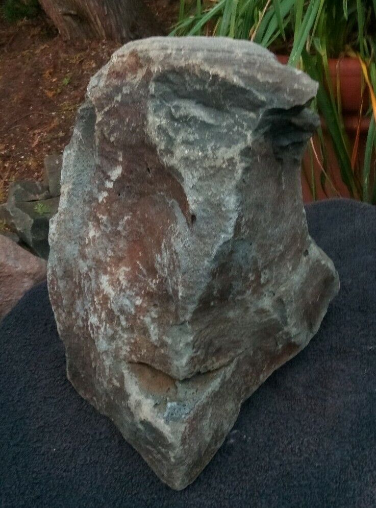 Very large, 50 lb. prehistoric Paleo-American rock art sculpture.