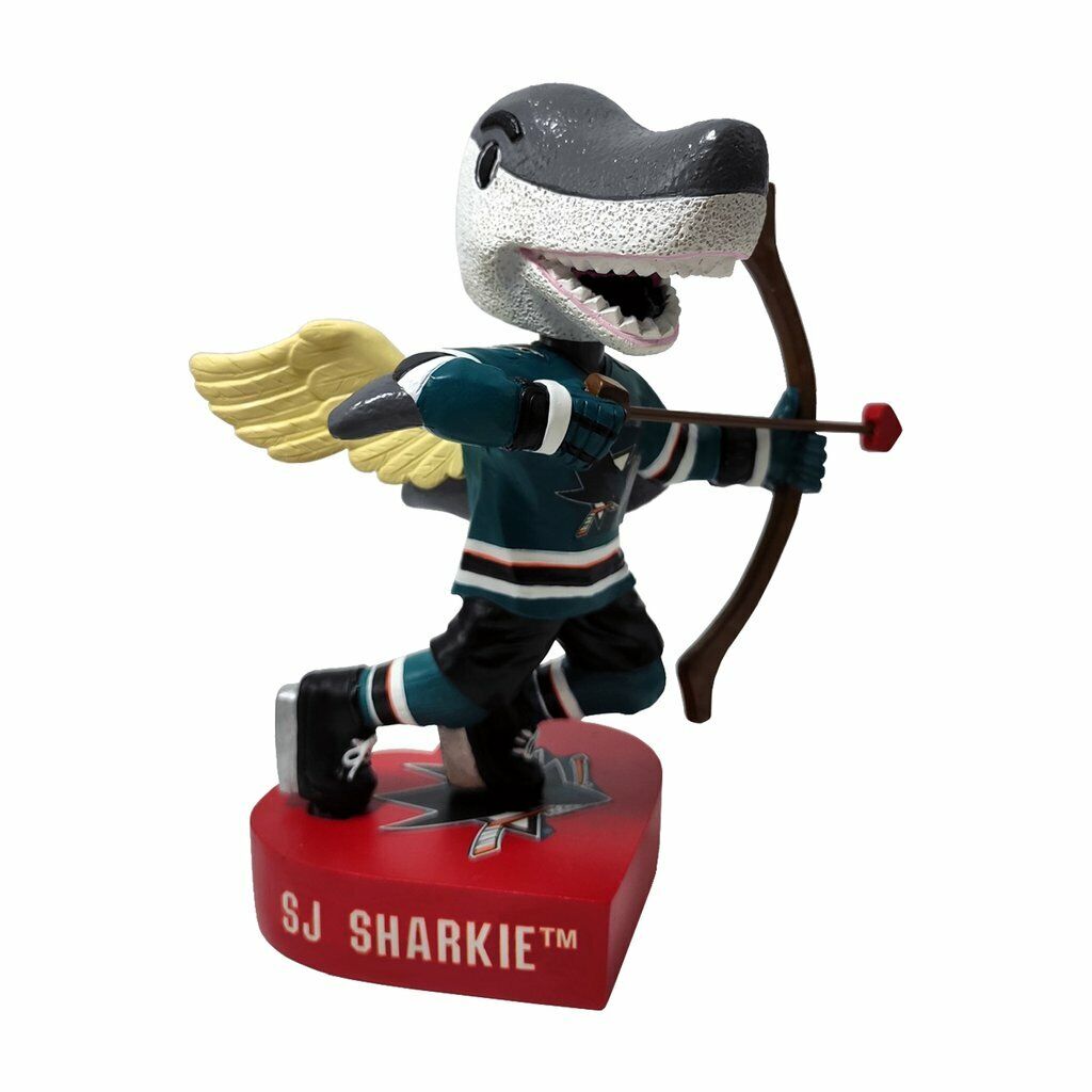 SJ Sharkie San Jose Sharks Valentine\'s Day Bobblehead NHL