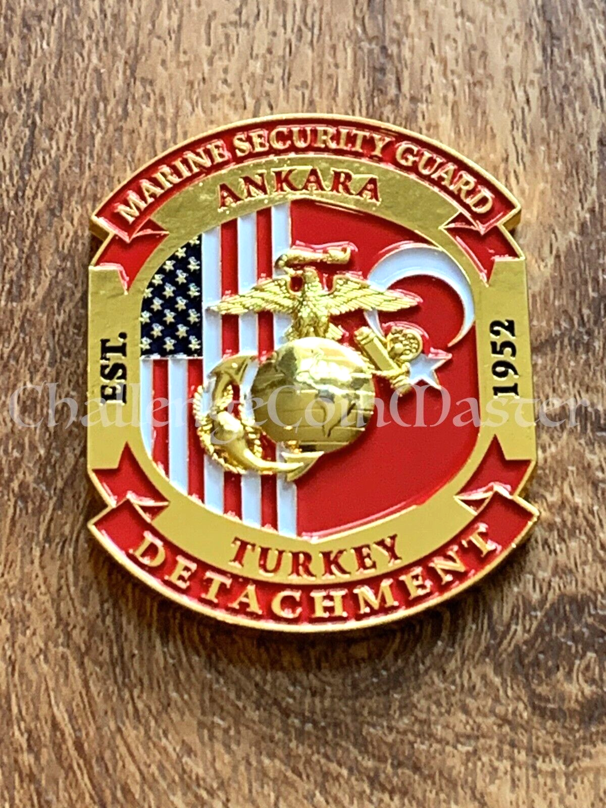 E67 Marine Security Guard Detachment Ankara, Turkey Challenge Coin