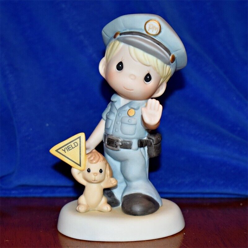 Precious Moments Policeman YOU SERVE AND PROTECT  820009