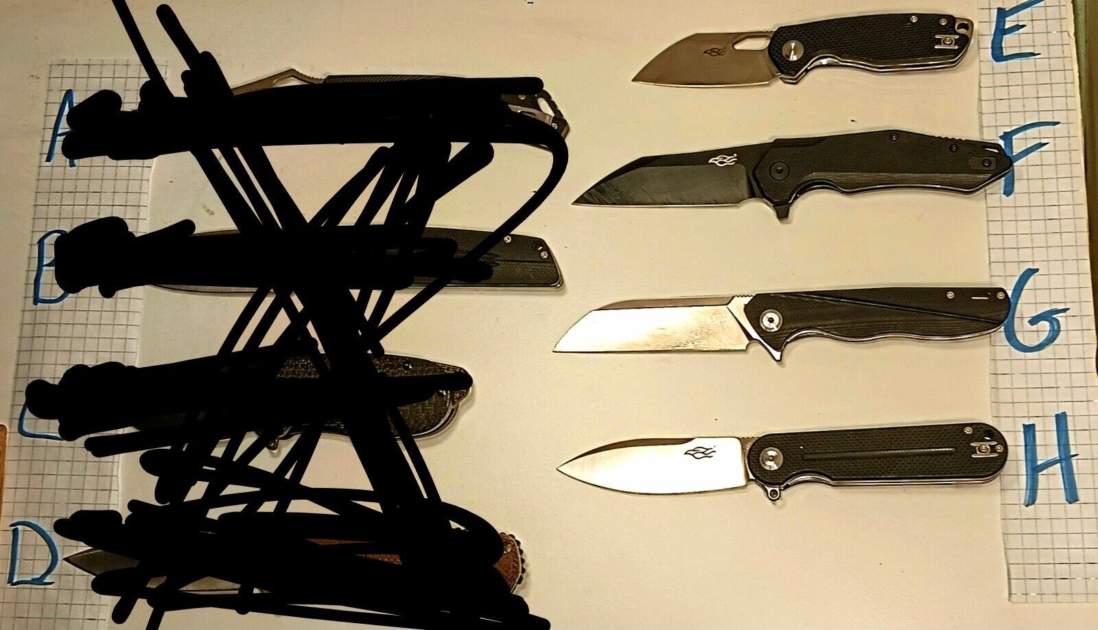 Ultra Budget Knives=8 Budget Models $20ea. Not Lot Sale