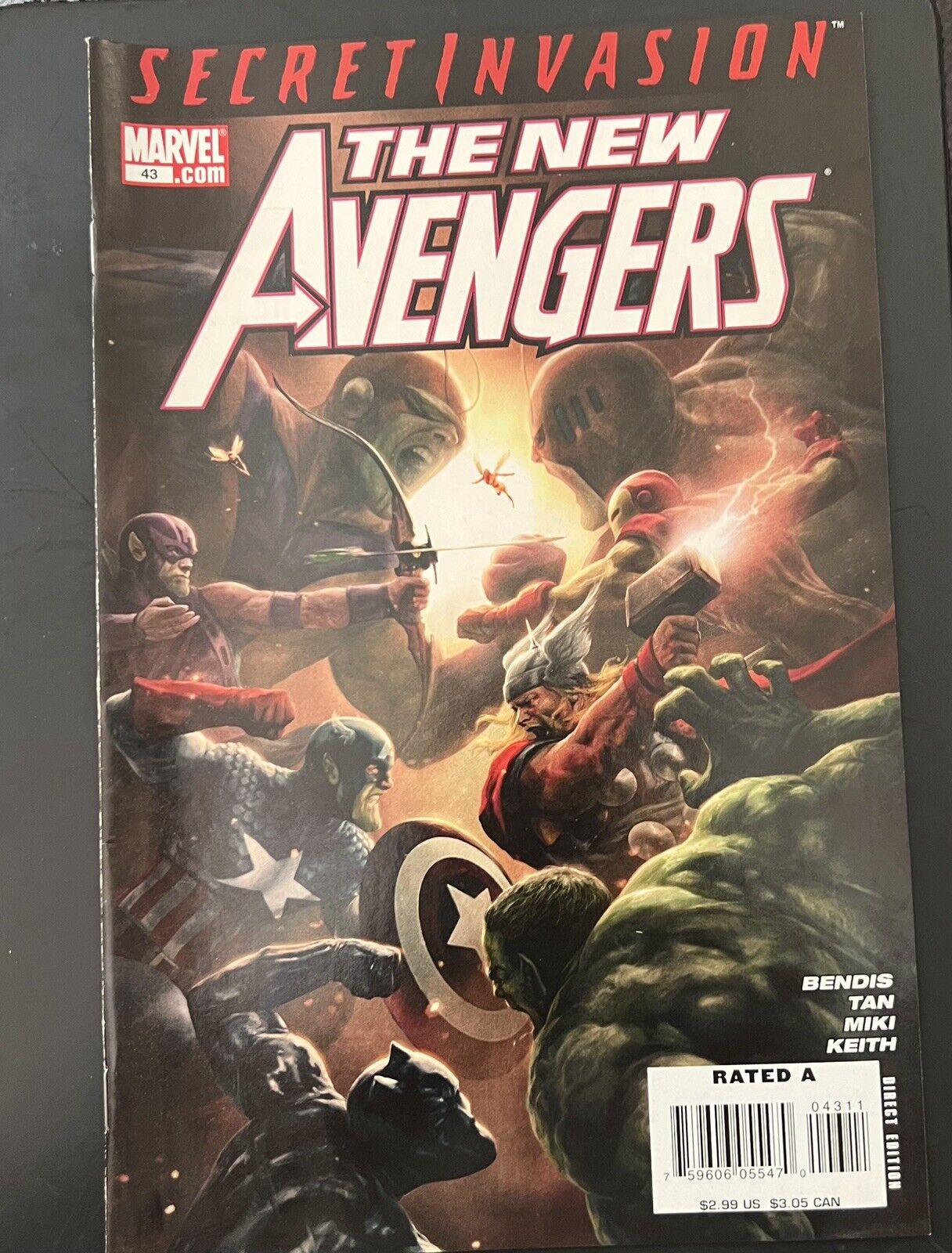 New Avengers #43 VF/NM; Marvel | Bendis Secret Invasion