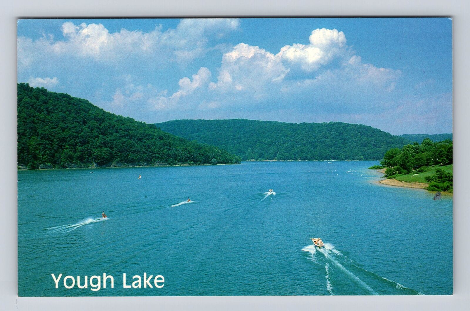 Uniontown PA- Pennsylvania, Yough Lake, Antique, Vintage Souvenir Postcard
