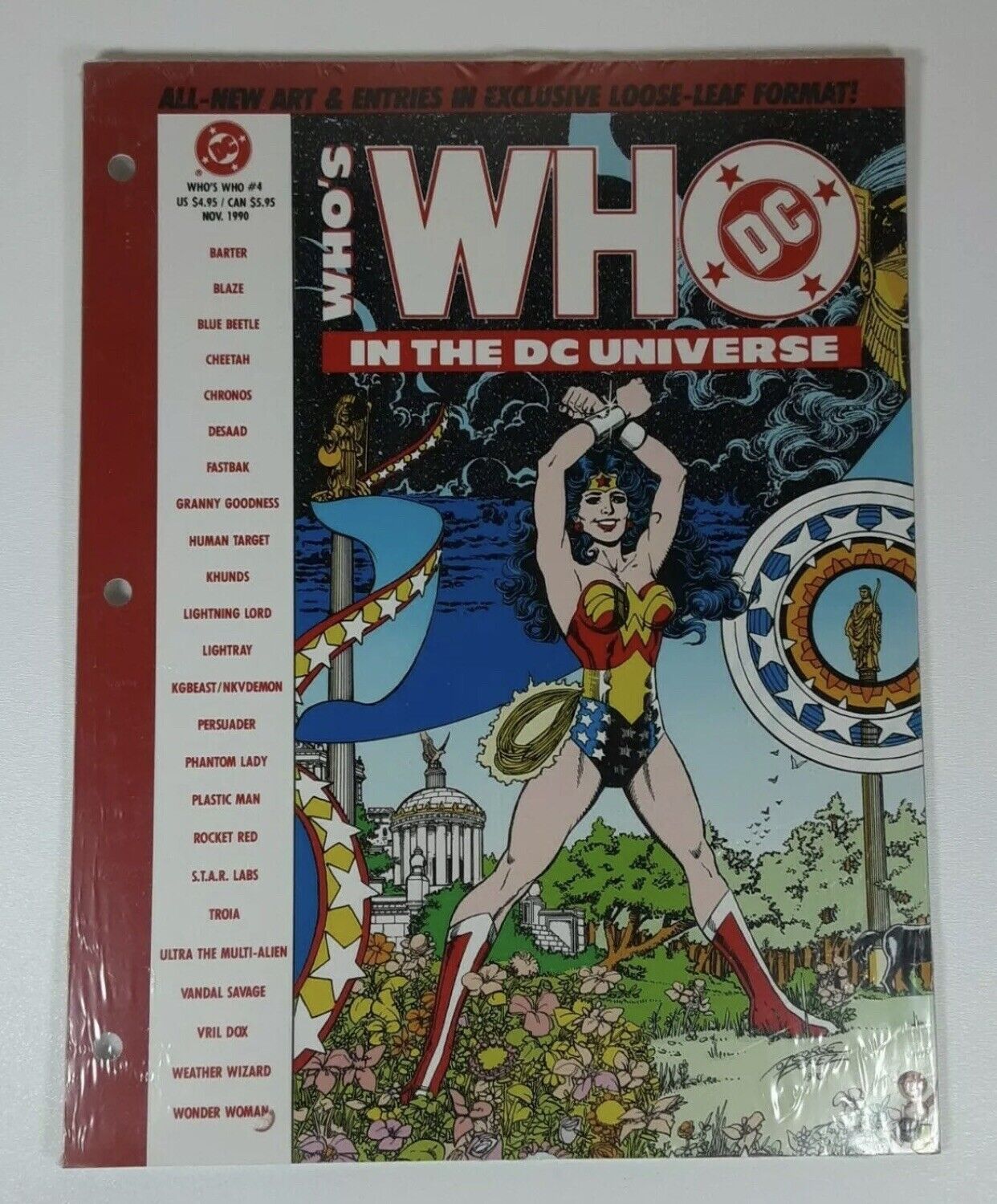 Who's Who In The DC Universe #4 New & Sealed 48 Loose Leaf Hole Punched Pages