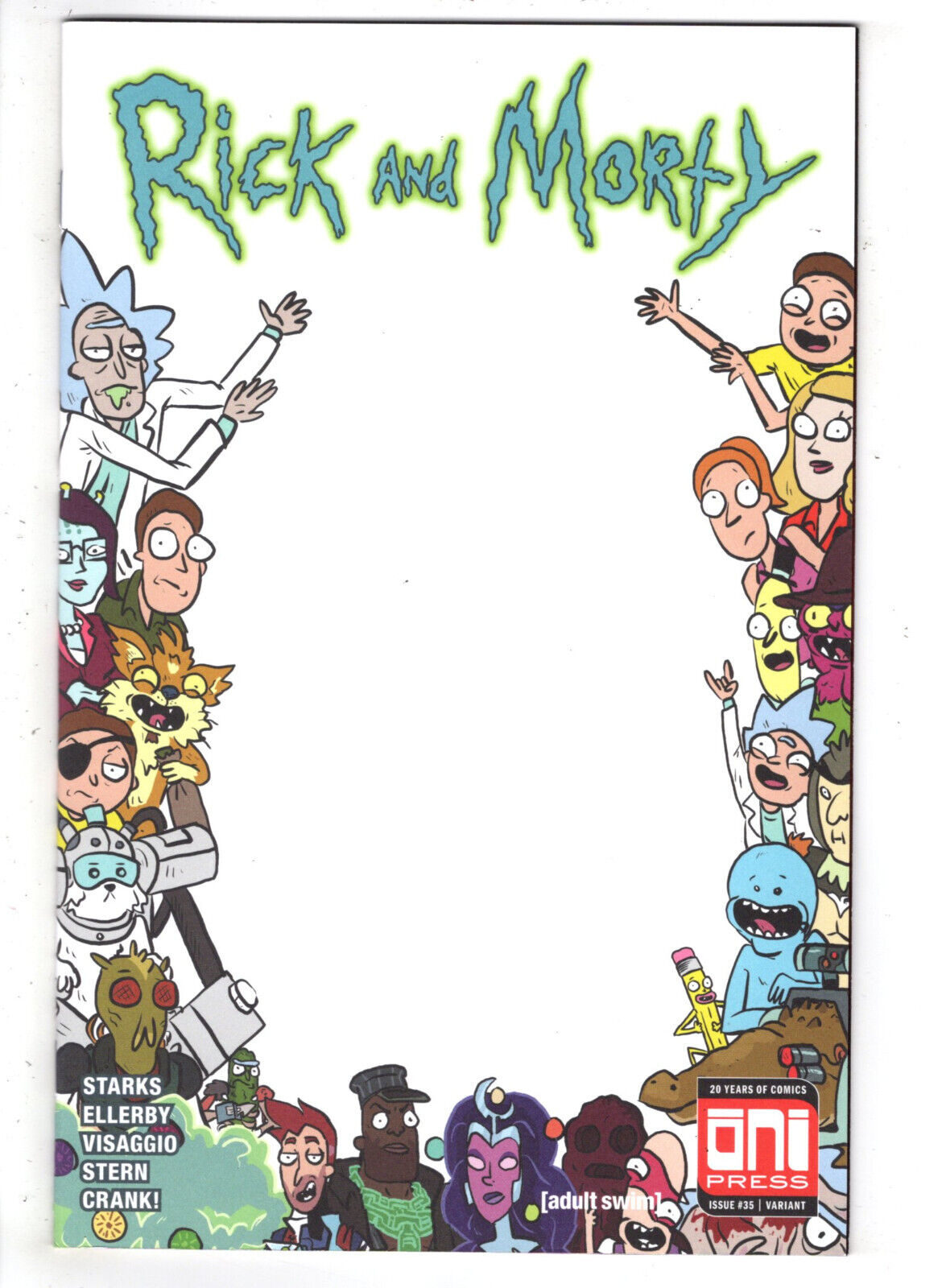 RICK AND MORTY #35 (2018) - GRADE NM - SCORPION COMICS EXCLUSIVE BLANK VARIANT