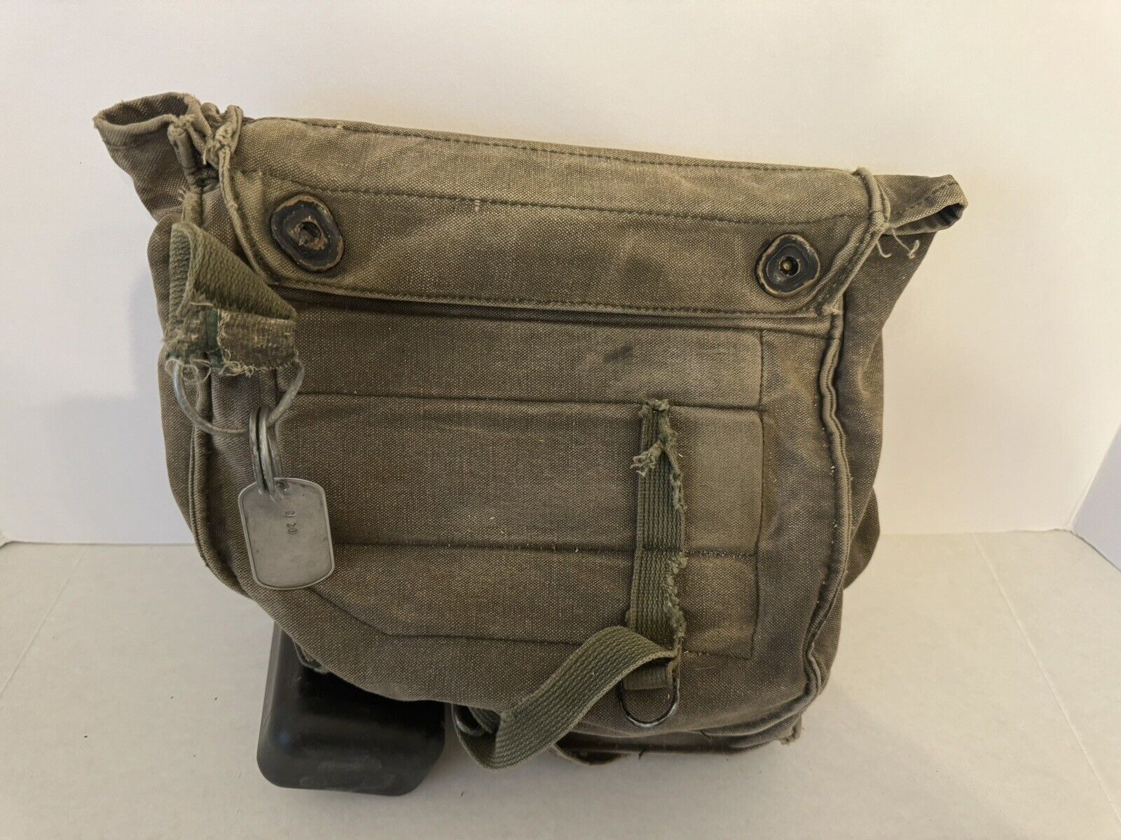 VINTAGE M17 A1 US ARMY GAS MASK Canvas Bag CHEMICAL BIOLOGICAL