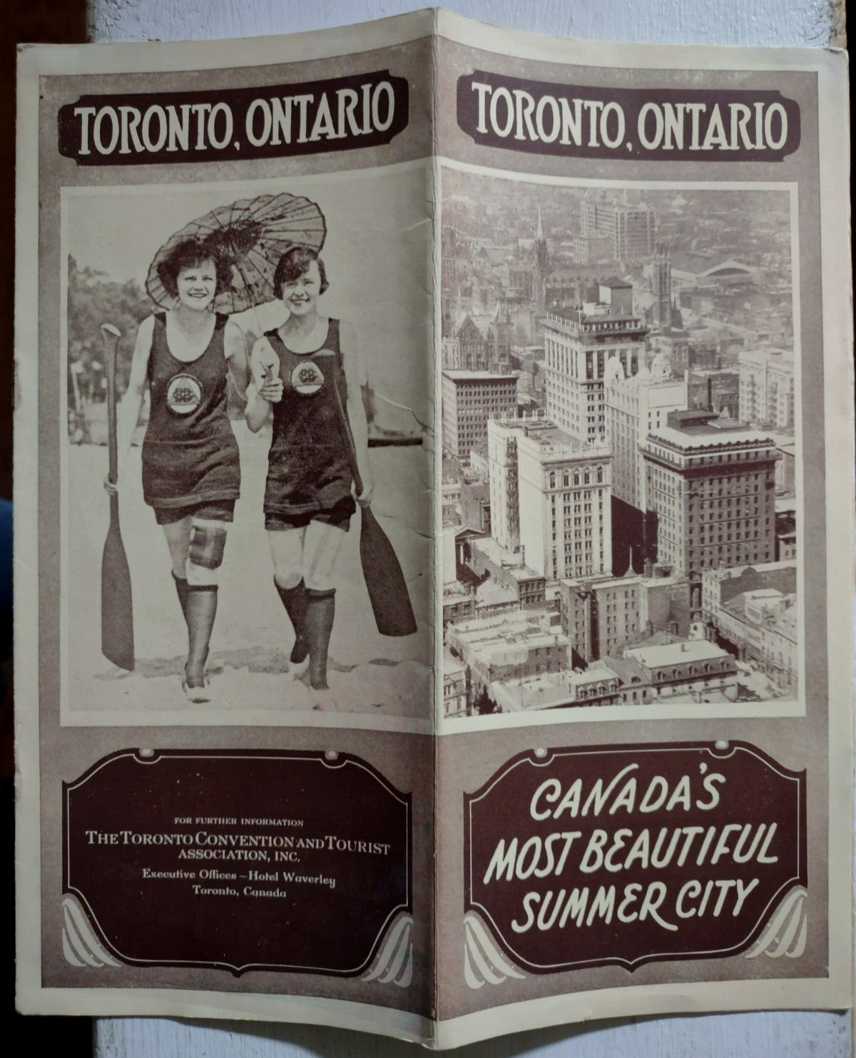 1920s Toronto Ontario Canada\'s Most Beautiful Summer City Booklet / Photos