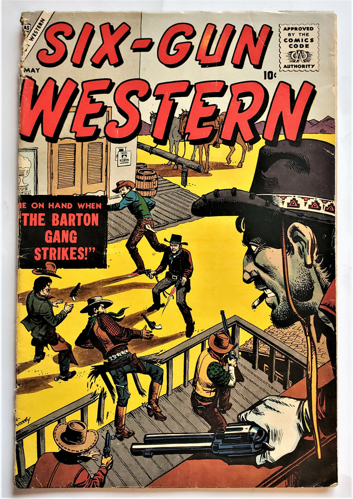 ATLAS 1957 - SIX GUN WESTERN #3 - Vintage Gene Colan, Dick Ayers, Al Williamson