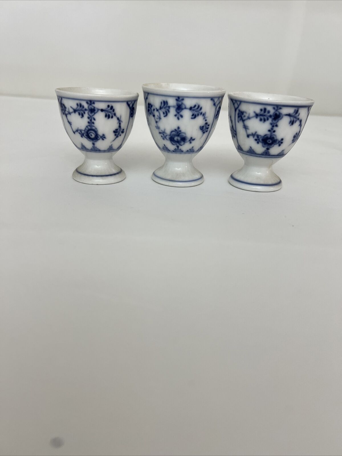 Egg Cups Vintage Blue And White