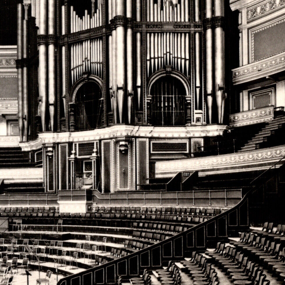 Vintage 1920s RPPC The Royal Albert Hall London Inside Interior Postcard UK