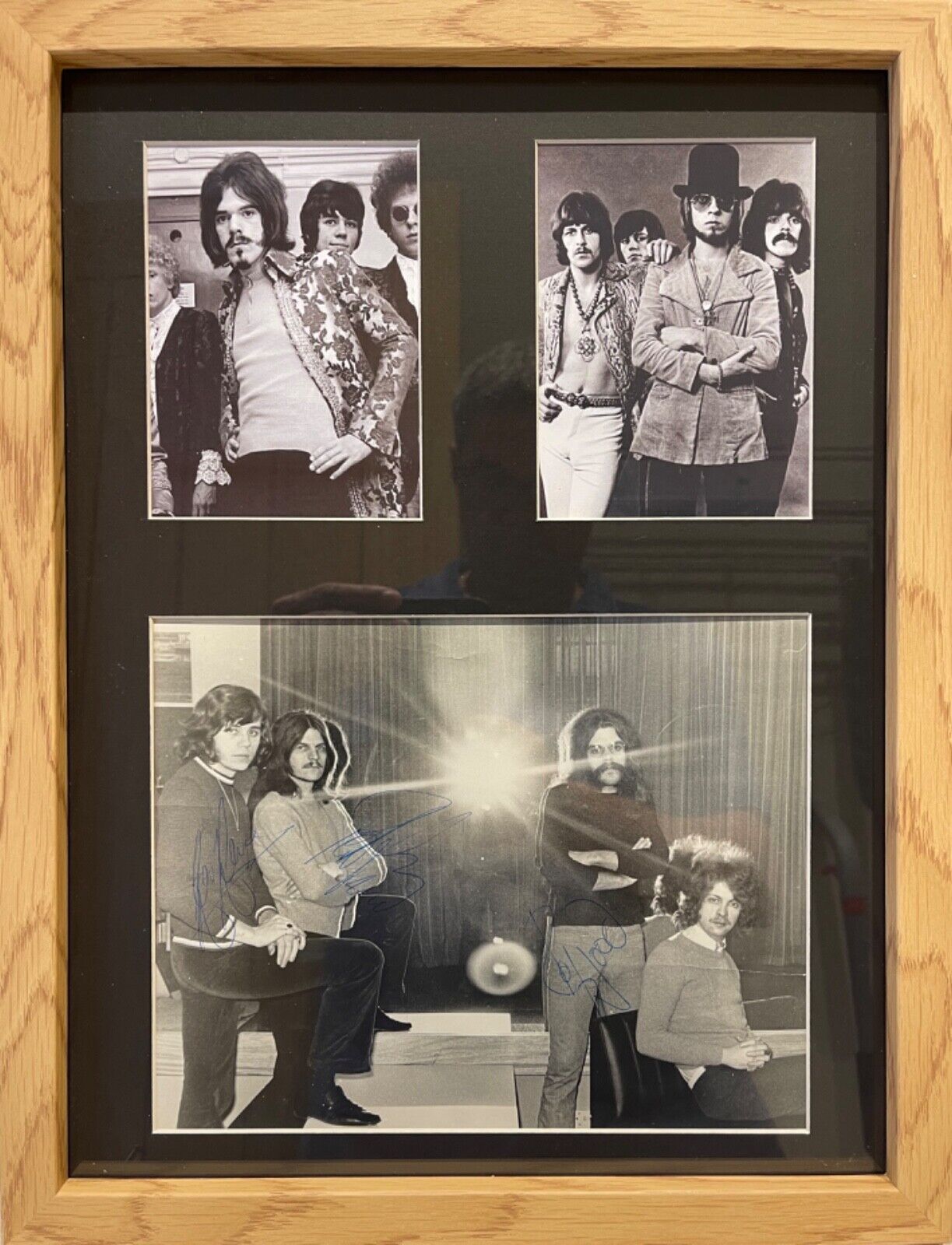 The Move - Roy Wood, Price, Bev Bevan, Hand Signed Framed 16\' X 12\' Photo & COA