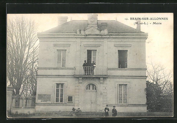 CPA Brain-sur-Allonnes, City Hall 1909 