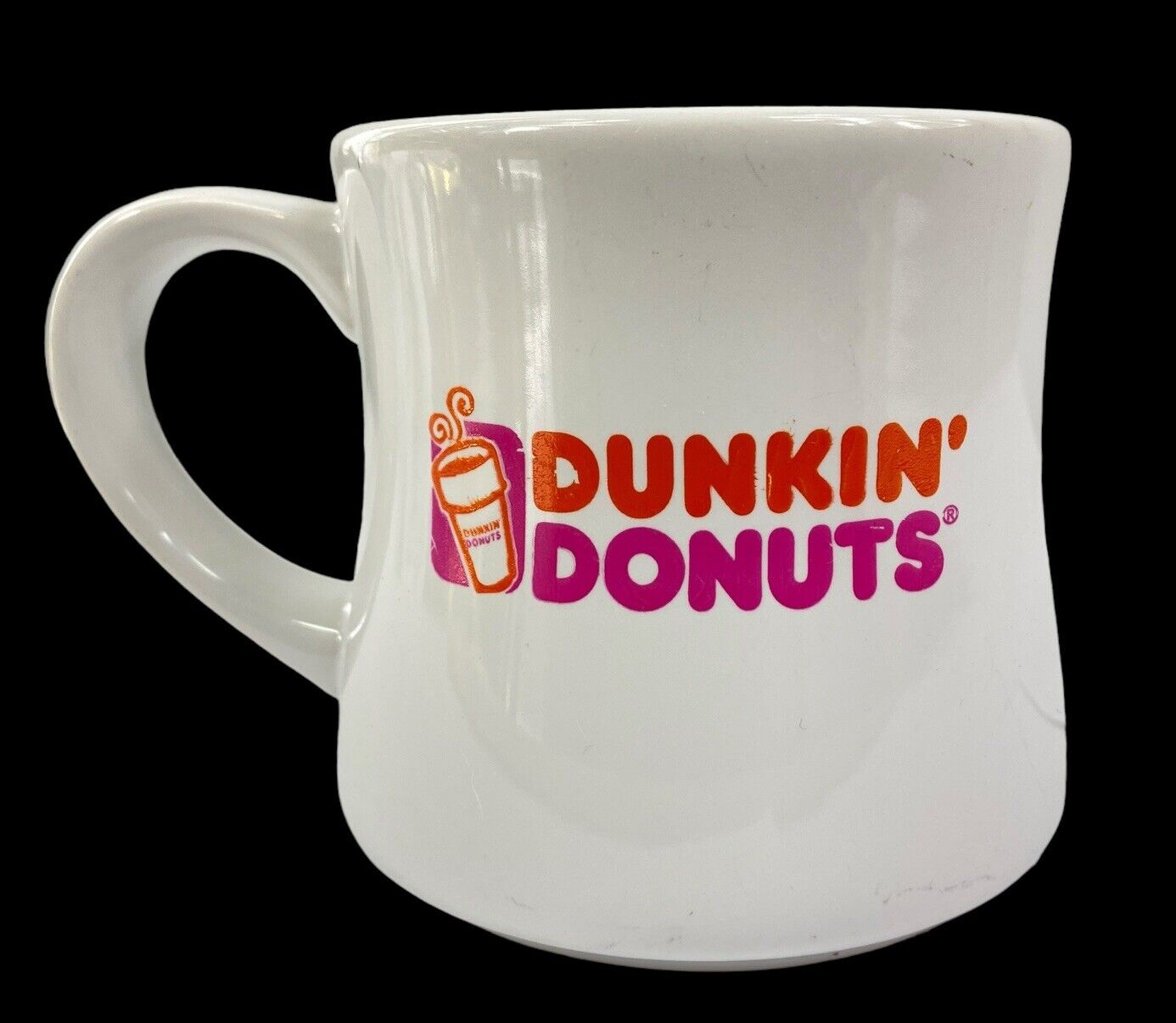Dunkin Donuts Mug Coffee Cup Diner Style Vintage Old Style Ceramic Heavy 12 oz