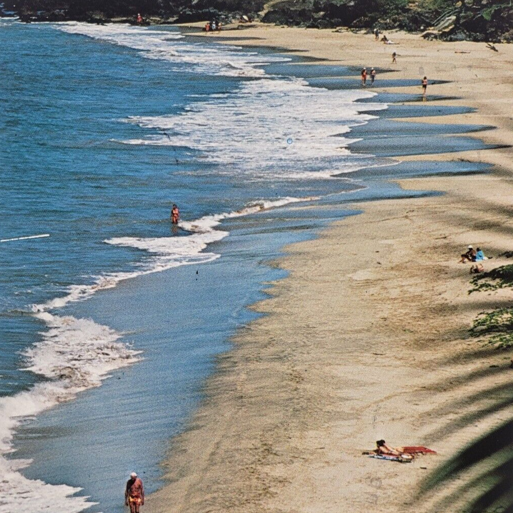 Kamaole Beach Swimmers Maui 4x6 Postcard 1980s Kihei Hawaii Vintage Surf HI K542